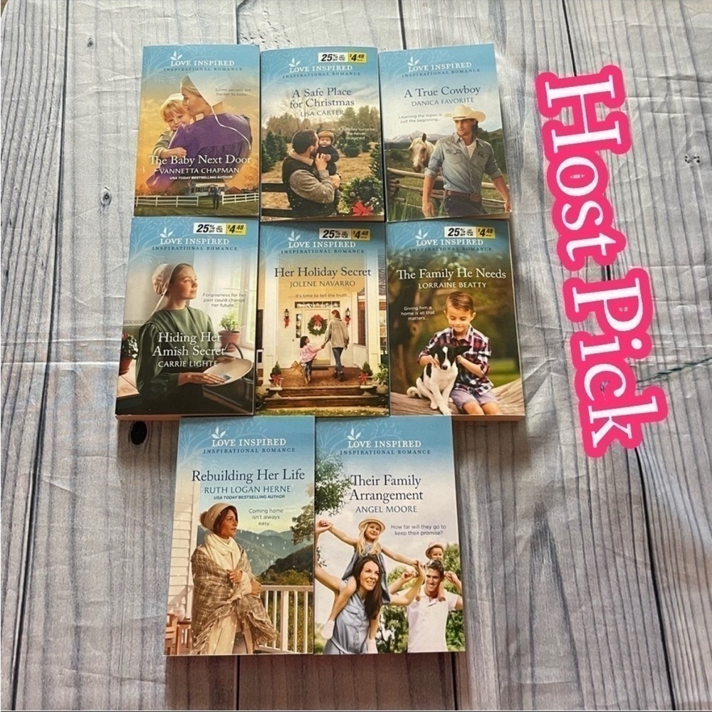 ✅4X Host Pick✅ Harlequin Love Inspired Inspirational Romance Novels, Lot of 8